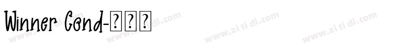 Winner Cond字体转换